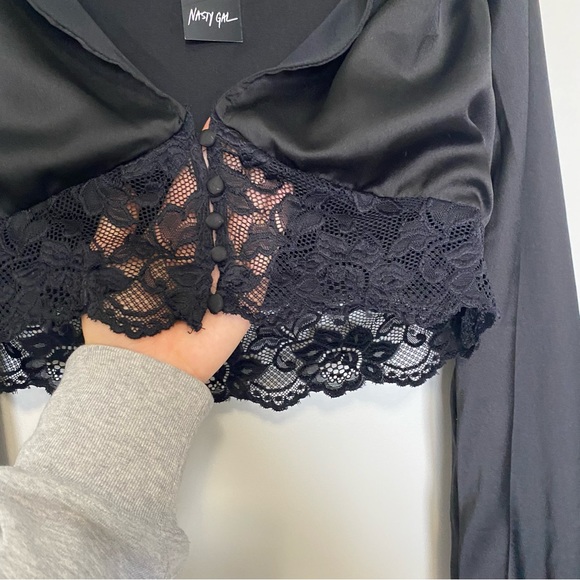 NASTY GAL LONG SLEEVE TOP - Picture 4 of 5